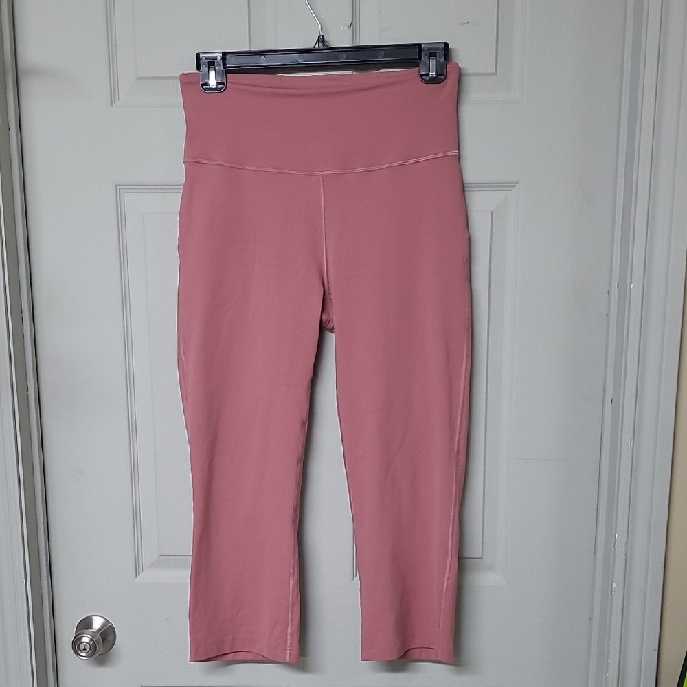 Lululemon Groove Super-High-Rise Crop 23" Red Clay 10 GUC S/N W6BZUS